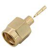 SMA Plug Connector Solder Straight For RG405 086 Cable, Ultra Low Loss Gold Plating