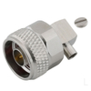 Type-N Male Connector Right Angle Soldering For .141 Cable 
