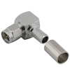SMA Male Connector Right Angle Crimping For LMR240 Cable,Tri-metal Plating