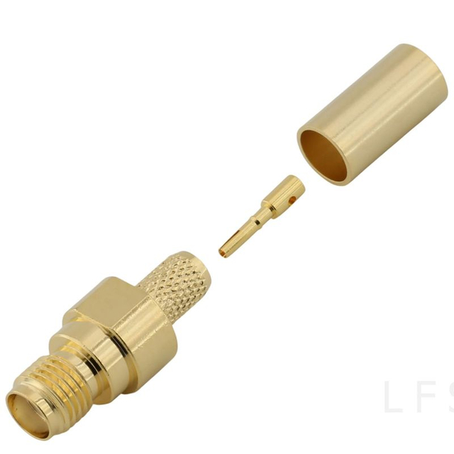 SMA Female Connector Straight Crimping For RG58 RG223 Cable