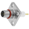 BMA Plug Connector Right Angle Solder 4-hole Flange For Microstrip
