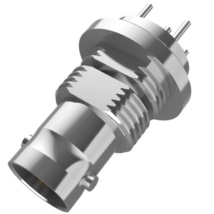BNC Connector Female Bulkhead Straight For PCB 