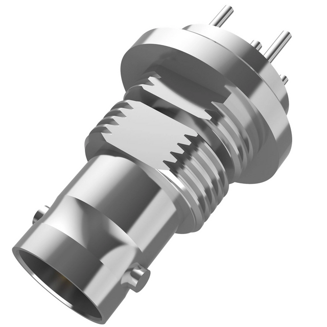 BNC Connector Female Bulkhead Straight For PCB 