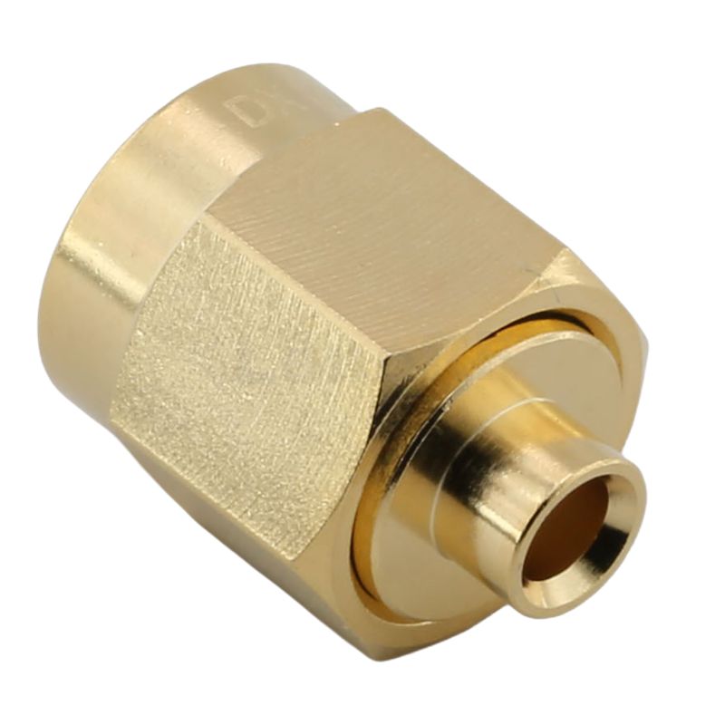 SMA Plug Connector Straight Crimping For 086 RG405 Cable, 18 GHz High Frequency Connector