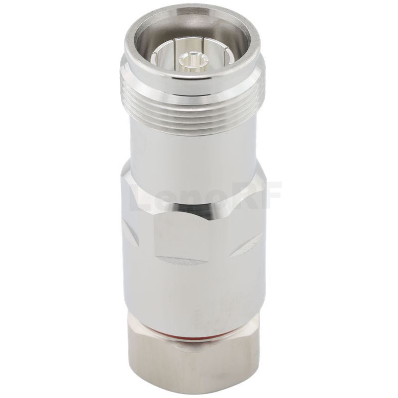 4.3/10 Connector Female Clamping Straight For 1/2'' Superflex Cable, Tri-metal Plated Body For Telecommunication
