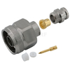 Type-N Connector Plug Soldering Straight For Micro-coax UFB205A Coaxial Cable,Stainless Steel Body