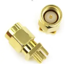 SMA Connectors Male Solder Straight For PCB Edge Mount