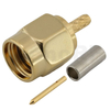 SMA Plug Connector Straight Crimping For RG178 Cable,Gold Plating