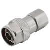 Type-N Male Crimp Connector, Compatible With RG213,LMR400 Tri-metal body