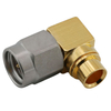 SMA Female Soldering Right Angle Stainless Steel Nut Passivated for RG402,141 Cable 