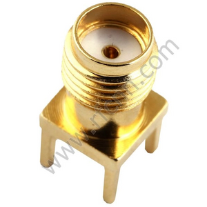 SMA Connector Female Straight For PCB Through Hole
