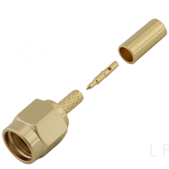 SMA Male Connector Straight Crimping For RG316 Cable