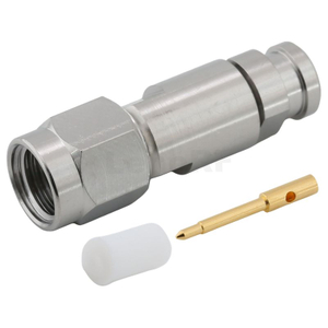 SMA Male Straight Soldering Gold Plated For MICRO-COAX UFA147A Precision Stainless Steel Body
