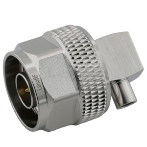 Type-N Male Connector Right Angle Soldering For .141 Cable 