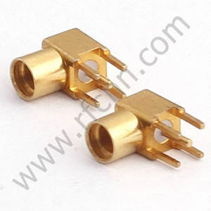 MMCX Female Right Angle Solder For PCB Through Hole