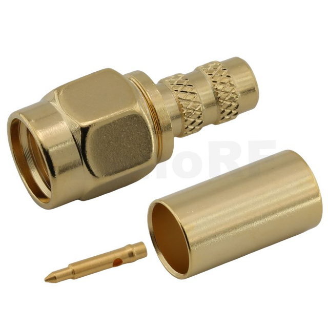 RP-SMA Connector Plug Crimping Straight For RG58 Cable