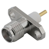 SMA Connector Female 2-Hole Flange Straight For Microstrip,Tri-metal Plating Body