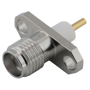 SMA Connector Female 2-Hole Flange Straight For Microstrip,Tri-metal Plating Body