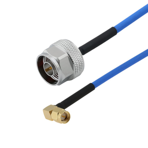 Type-N Male To SMA Male Right Angle For Semi-Flexible 086 ,RG405 Cable Assembly 