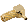 SMA Connectors Female Bulkhead Right Angle Crimping For RG316,RG174 Cable