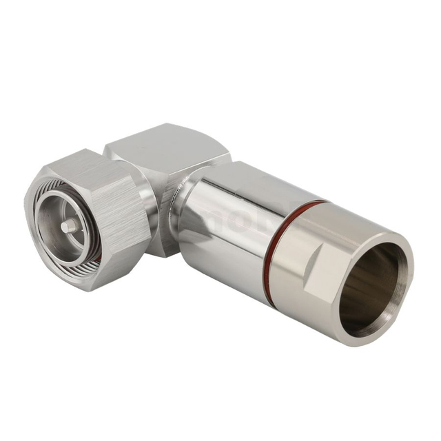 4.3/10 RF Connector Male Right Angle Clamping For 1/2'' Flexible Cable
