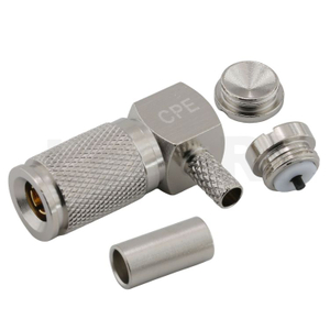1.0/2.3 Connector Plug Right Angle Crimping For ST212 Coaxial Cable