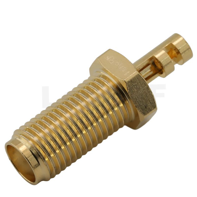 SMA Connector Jack Bulkhead Crimping For Micro-Coaxial 1.13 Cable