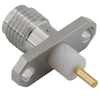 SMA Connector Female 2-Hole Flange Straight For Microstrip,Tri-metal Plating Body