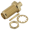 SMA Female Bulkhead Brass Gold Plating For RG405, 0.086,UT085 Coaxial Cable 