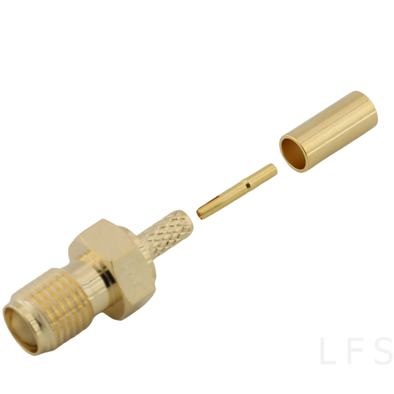 SMA Female Connector Straight Crimping For RG316 Cable