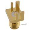 SMA Connectors Jack Solder Straight For PCB Edge Mount, Gold Plating