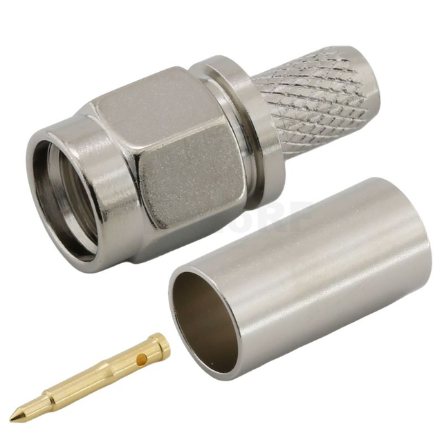SMA Connectors Male Crimping Straight For RG58,RG233,RG142 