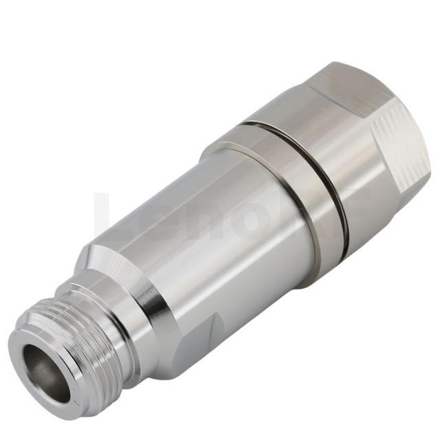 Type-N Connectors Jack Straight Clamping For 1/2" Leaky Cable