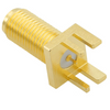 SMA Jack Connector Straight Bulkhead Edge Mount For PCB 
