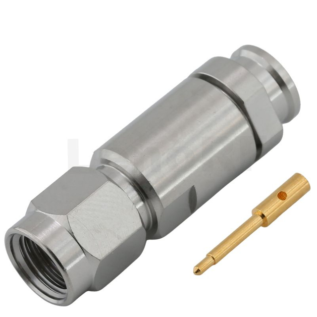 SMA Male Straight Soldering Gold Plated For MICRO-COAX UFA210B,SUCOFLEX126 Cable,Precision Stainless Steel Body