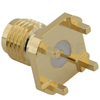 SMA Connector Female Straight For PCB Through Hole,Gold plated,132401