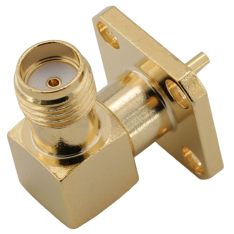 SMA Connector Jack Solder Right Angle For Microstrip
