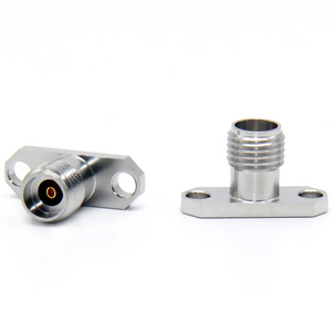 2.92mm Jack Connector Straight Rectangle Flange Solder For Microstrip