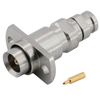 BMA Jack Connector 2-Hole Flange Straight Solder For Micro-coax UFA147A 