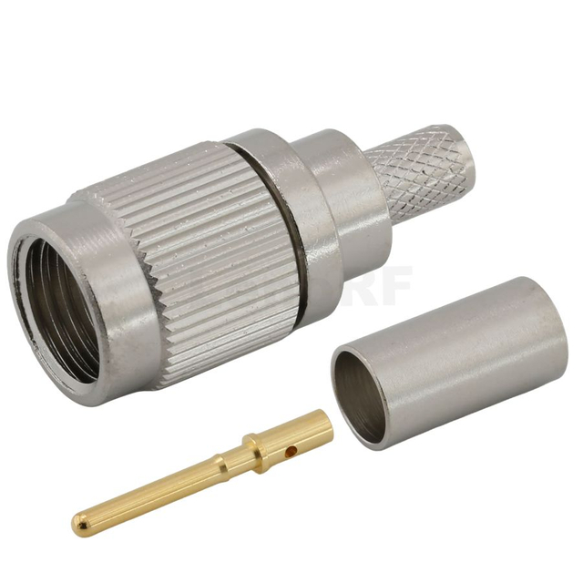 Mini-UHF Jack Crimp Straight Connector For RG58 Cable