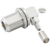 Type-N Connectors Jack Tri-metal Plating Crimping Right Angle For RG58 RG223 RG142 RG400 Cable For Antenna