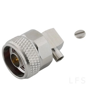 Type-N Male Connector Right Angle Soldering For .141 Cable 