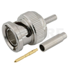 BNC Connector Plug Crimp Straight For SYFY2P-75-1-1 Cable