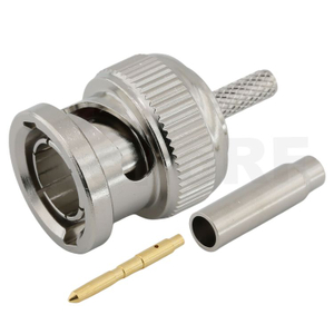 BNC Connector Plug Crimp Straight For SYFY2P-75-1-1 Cable