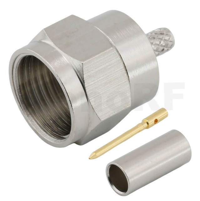 Type-F Male Crimping For RG179 Cable