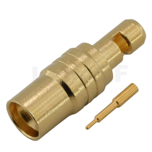 SMP Plug Connector Straight Crimp For 1.37 mm Coaxial Cable