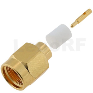 SMA Plug Stainless Steel Connector Solder Straight For RG402,141 Cable 