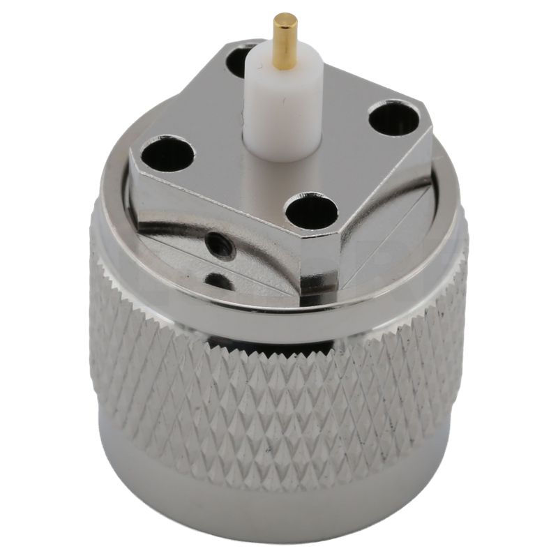 N Connectors Plug 4 Hole Flange Straight For Microstrip,Rear Flange Mount