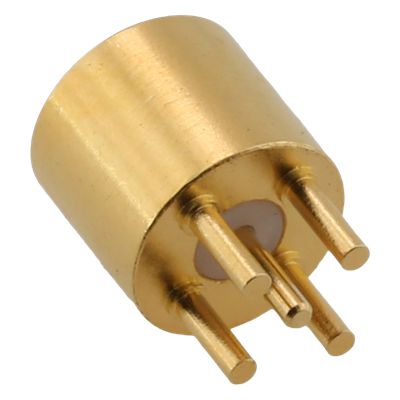 SMP Male PCB Right Angle Surface Mount Thru-Hole